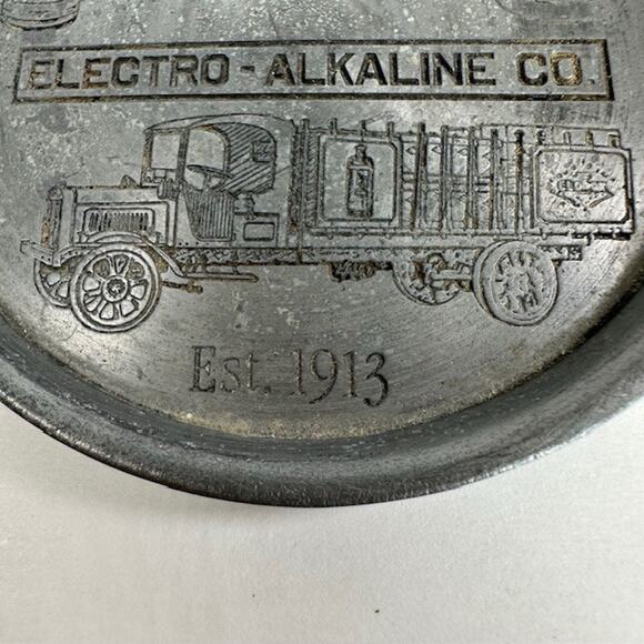 Clorox Co 75th Anniversary Advertisement Pewter (3) Drink Coasters Cork Backing - Picture 10 of 16